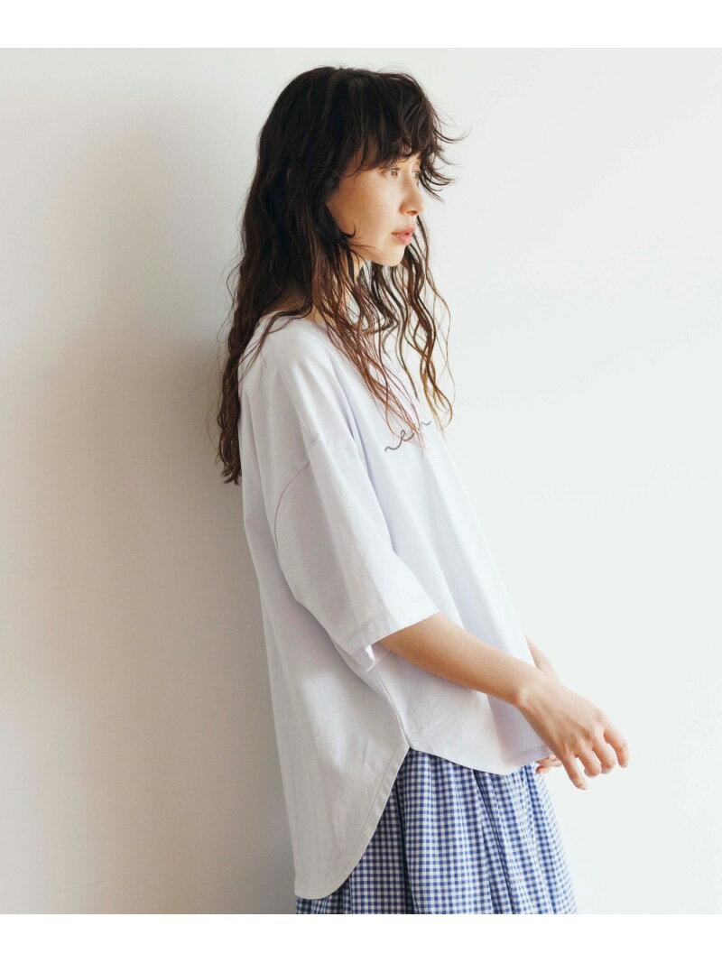 《natural by clip》シルキーバイオラウンドTシャツ natural by clip スタディオクリップ トップス カットソー・Tシャツ ブラック ブルー ホワイト[Rakuten Fashion]
