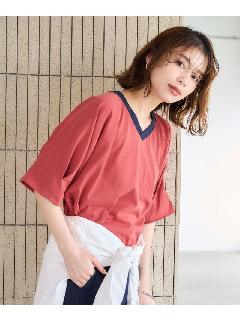 【SALE／70%OFF】【WEB/一部店舗限定商品】USAコットンダーツスリーブリンガーVネ...