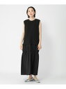 【SALE/70%OFF】ニットベストドッキングワンピース studio CLIP スタディオクリップ ワンピース・ドレス ワンピース ベージュ カーキグリーン...