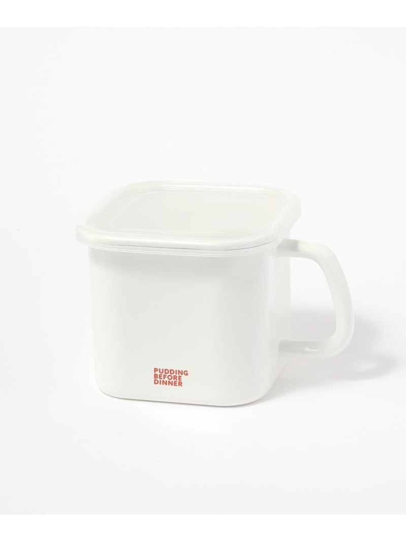 ホーロースクエアポット《PUDDING BEFORE DINNER》 studio CLIP スタディオクリップ 食器・調理器具・キッチン用品 その他の食器・調理器具・キッチン用品 ホワイト[Rakuten Fashion] studioclip-10030951 studio CLIP/スタディオクリップ サンプル画像2