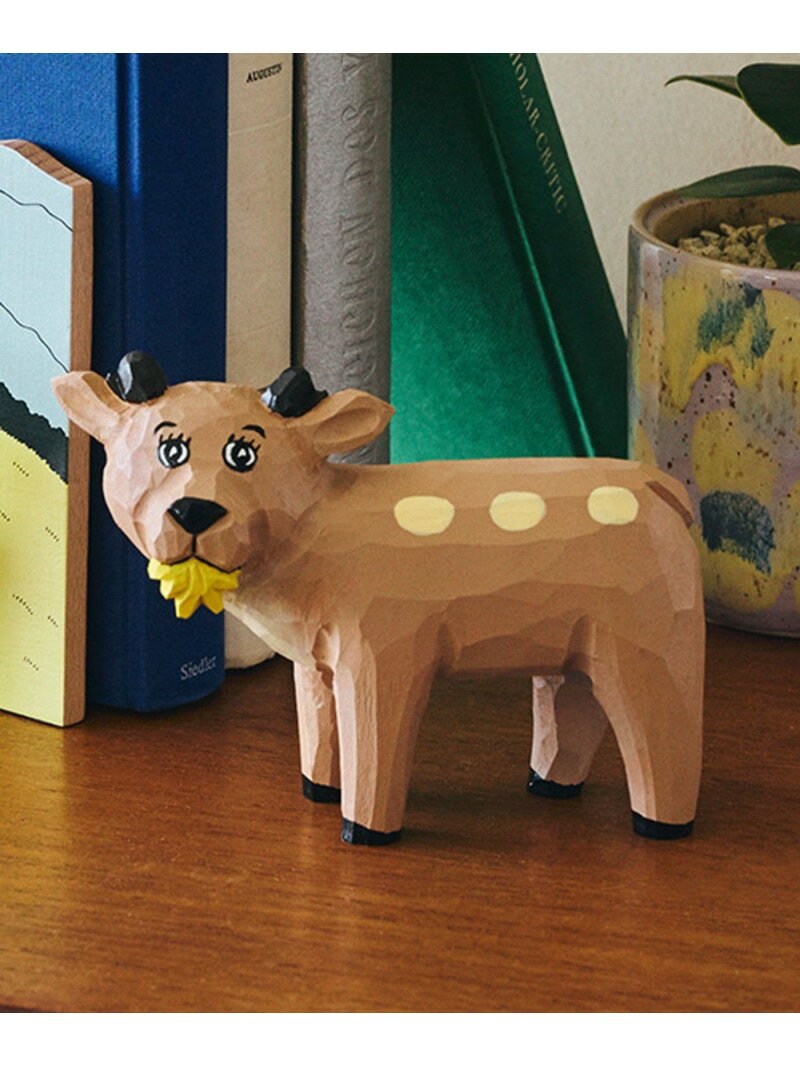 シカしかいないウッドオブジェ[キューライスコラボ] studio CLIP スタディオクリップ インテリア・生活..