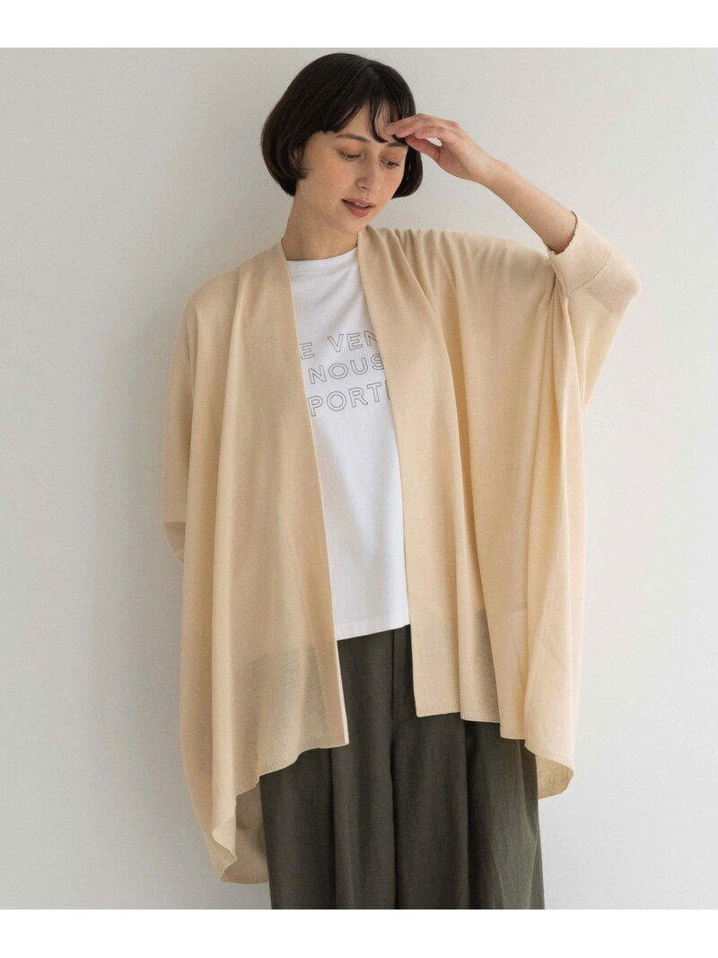 《natural by clip》サラサラモモンガカーディガン natural by clip スタディオクリップ トップス カーディガン ホワイト ブラウン ブルー【送料無料】 Rakuten Fashion