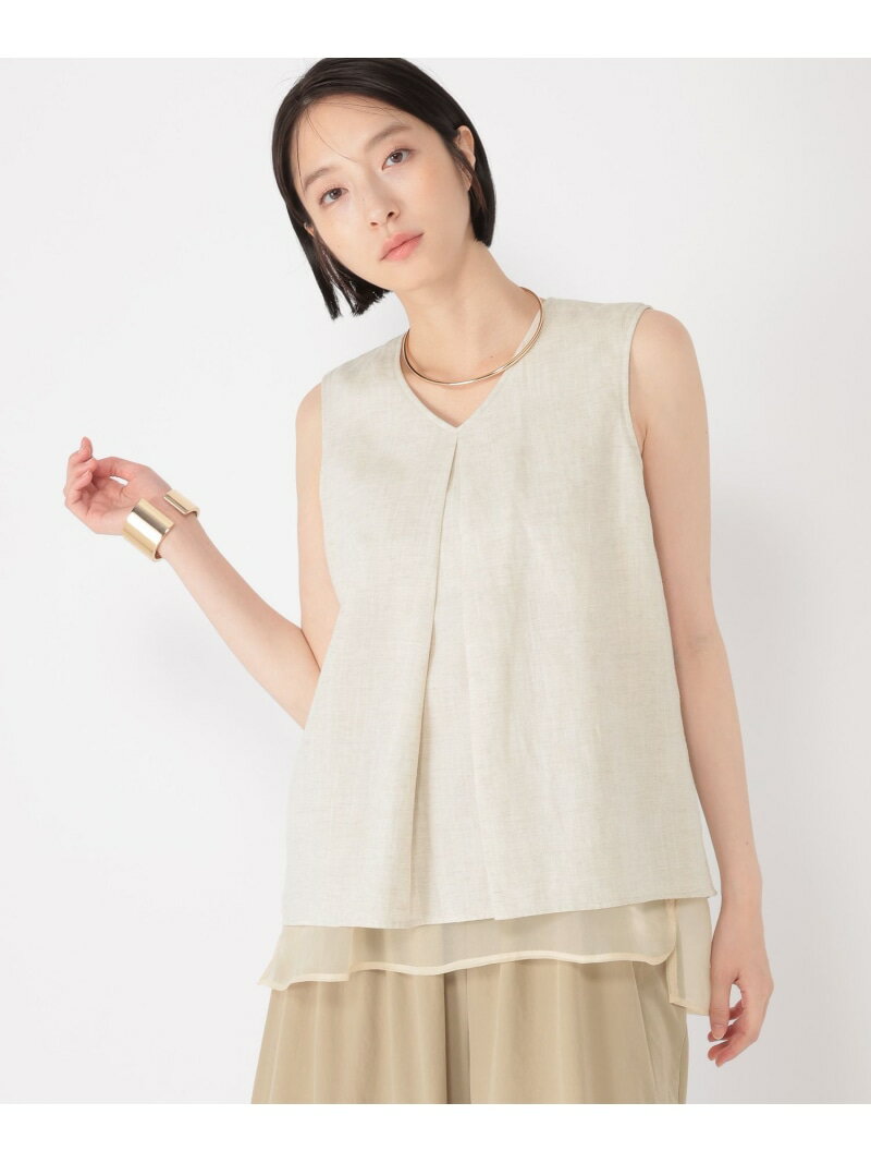 Rakuten - 【daily CLIP】麻混シアーノースリプルオーバー daily CLIP スタディオクリップ トップス カットソー・Tシャツ ブラック ホワイト【送料無料】[Rakuten Fashion]
