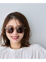 ウェリントンUVサングラス studio CLIP スタディオクリップ ファッション雑貨 サングラス ブラック ブラウン ベージュ[Rakuten Fashio...