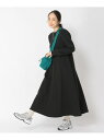 【SALE/50%OFF】コットンサカリバパフフレアワンピース studio CLIP スタディオクリップ ワンピース・ドレス ワンピース ベージュ ブラック【...