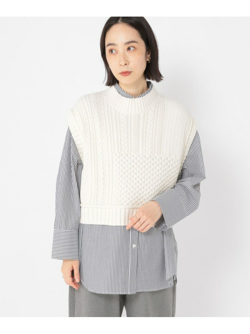 【SALE／50%OFF】ドロストストライプシャツ studio CLIP スタディオクリップ トップス シャツ・ブラウ..