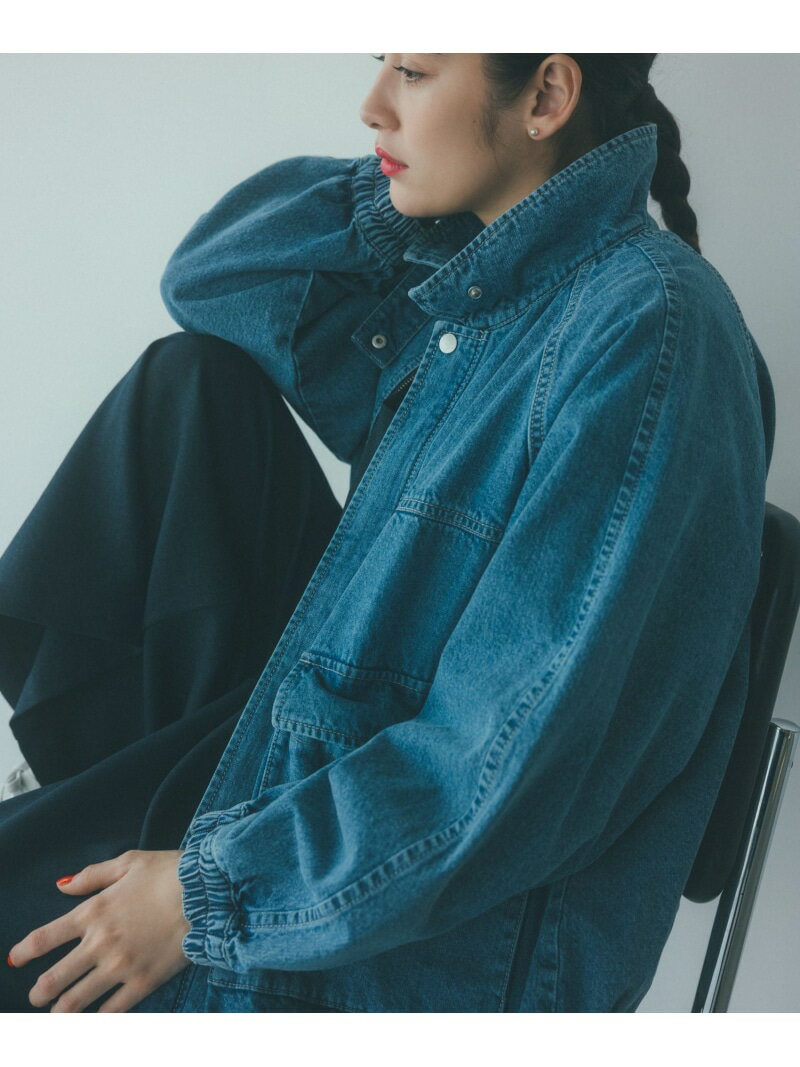 [SALE / 50 % OFF] 틴 스트랩 지퍼 블루존 "CLIP denim" studio CLIP 스튜디오 클립 재킷 아우터 블루존 점퍼 블루 브라운 [RBA_E] [무료 배송] [Rakuten Fashion]