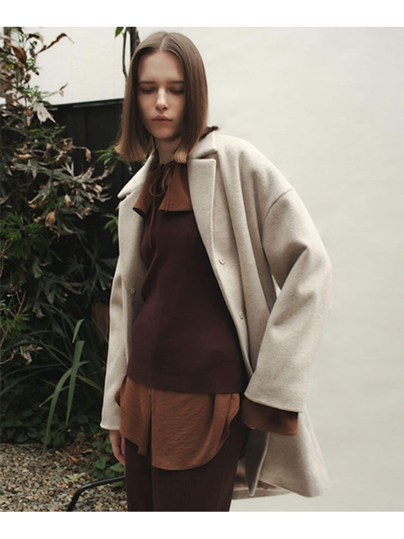 Coat - 《ウタオ》テーラードコート Utao: スタディオクリップ ジャケット・アウター テーラードジャケット・ブレザー ベージュ グレー【送料無料】[Rakuten Fashion]