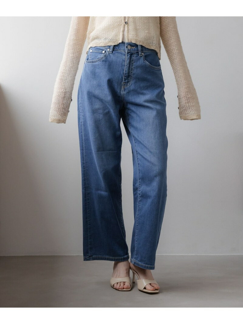 Rakuten - 《ウタオ》【接触冷感】クールMIXデニムパンツ Utao: スタディオクリップ パンツ ジーンズ・デニムパンツ ブルー【送料無料】[Rakuten Fashion]