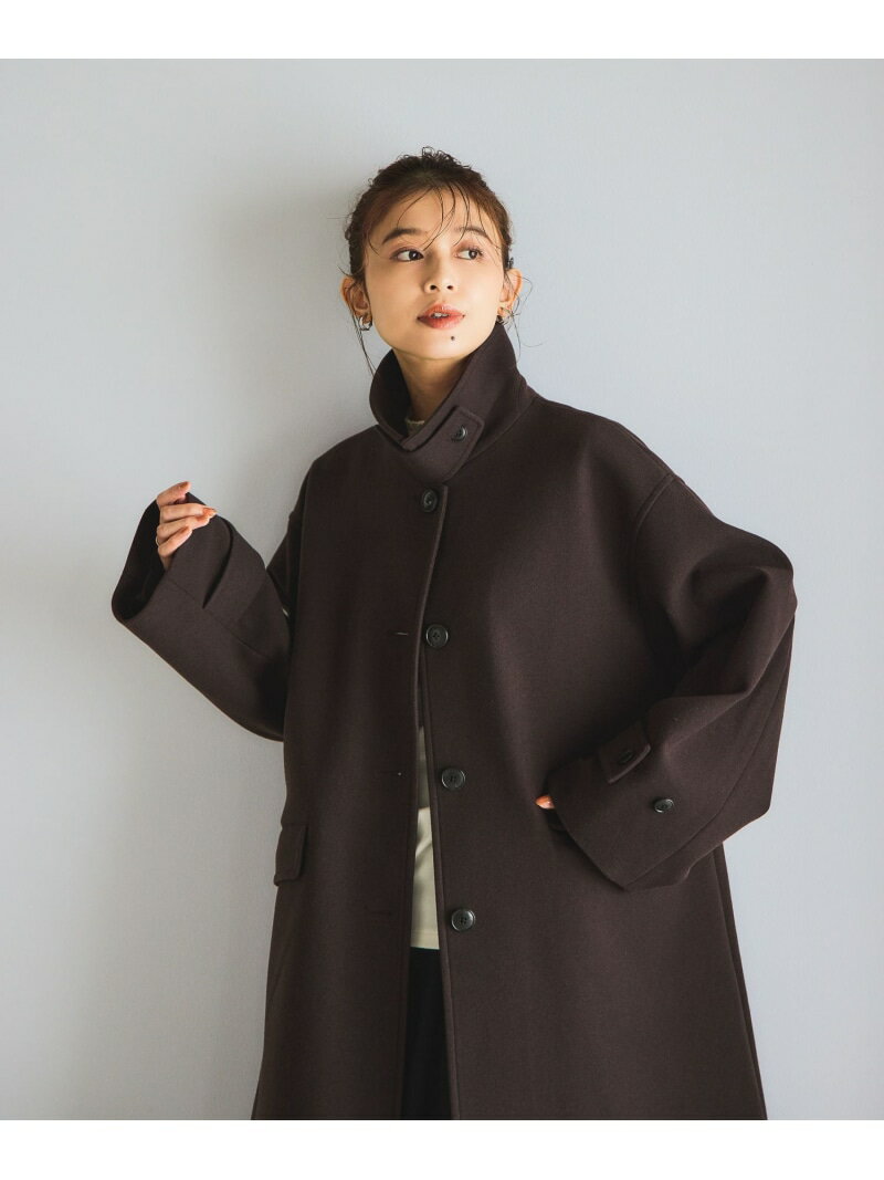 ステンカラーコート studio CLIP スタディオクリップ ジャケット・アウター ステンカラーコート ネイビー グレー【送料無料】[Rakuten Fashion]