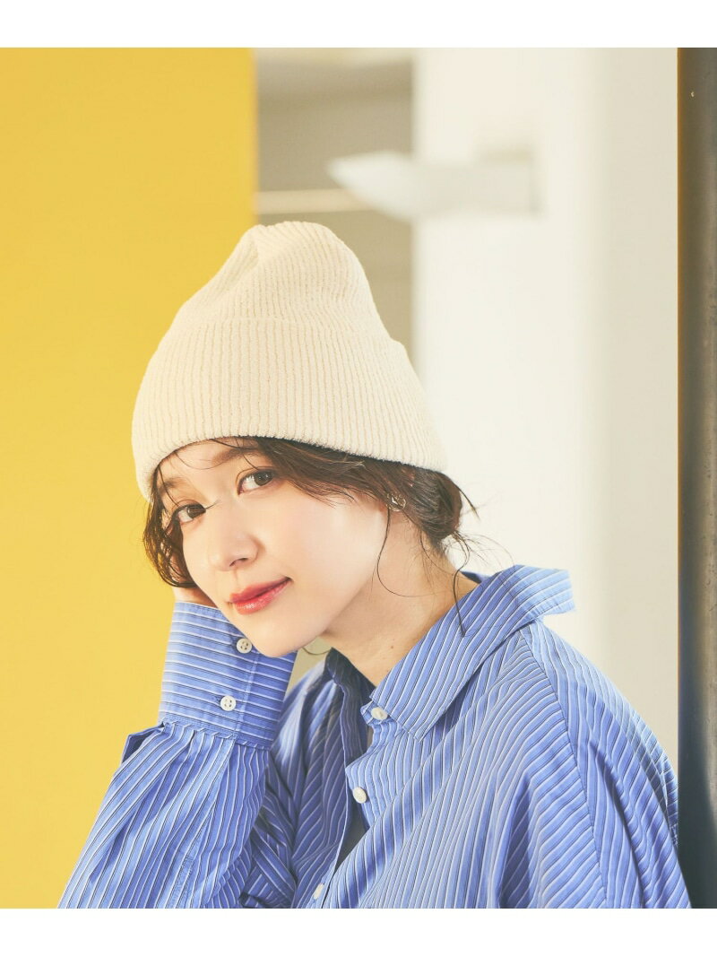 ループヤーンリブワッチ studio CLIP スタディオクリップ 帽子 ニット帽・ビーニー ベージュ グリーン オレンジ ブラック[Rakuten Fashion]