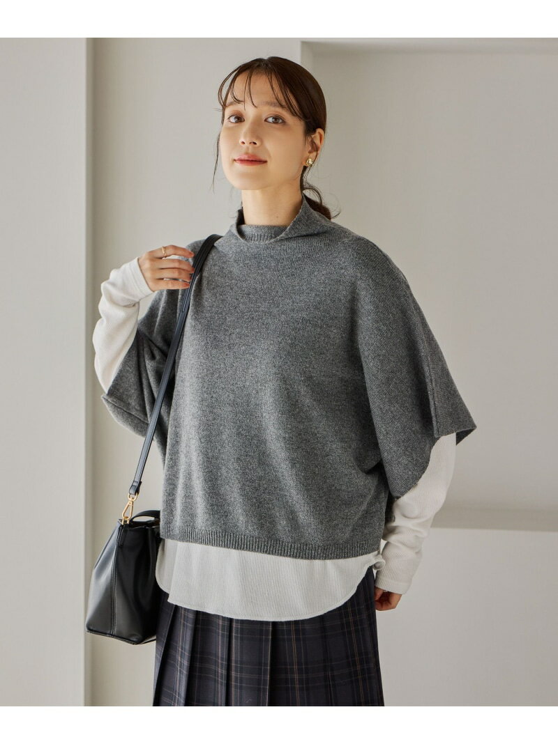 7ゲージハーフスリーブベスト studio CLIP スタディオクリップ トップス ベスト・ジレ ネイビー ブラウ..