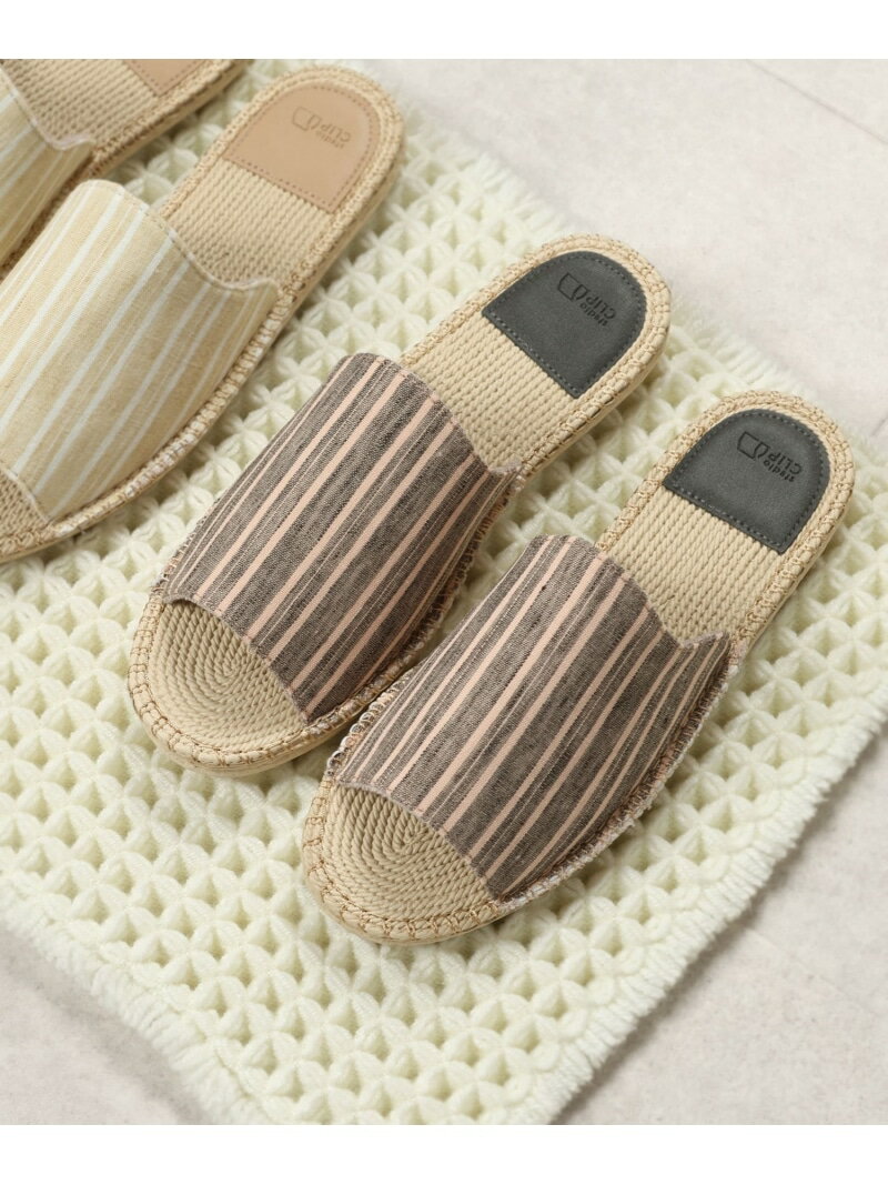 乐天商城 - 【SALE／30%OFF】【抗菌防臭/接触冷感】ストライプエスパドリーユ風スリッパ studio CLIP スタディオクリップ インテリア・生活雑貨 その他のインテリア・生活雑貨 ブラック イエロー【RBA_E】[Rakuten Fashion]