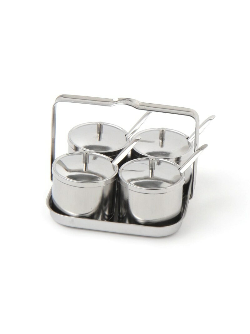 乐天商城 - ステンレス4Pスパイスケース タイ studio CLIP スタディオクリップ 食器・調理器具・キッチン用品 その他の食器・調理器具・キッチン用品 シルバー[Rakuten Fashion]