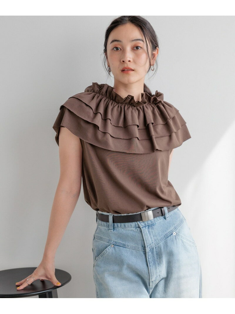 樂天商城 - 【daily CLIP】ひんやりビスチェTシャツ daily CLIP スタディオクリップ トップス カットソー・Tシャツ グレー ホワイト ブラウン【送料無料】[Rakuten Fashion]
