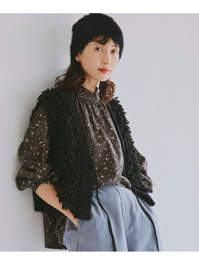 【SALE／50%OFF】2ゲージフリンジベスト studio CLIP スタディオクリップ トップス ベスト・ジレ ブラ..