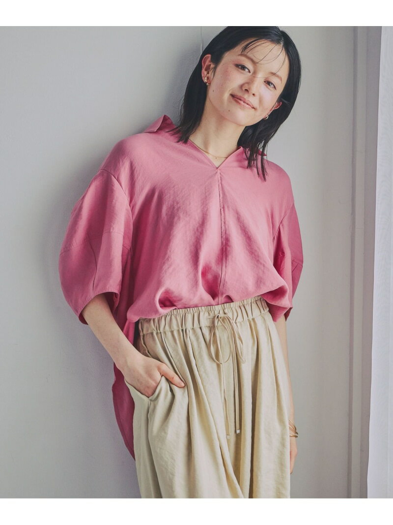 SALE 20 OFF MARSALA フィブリルスキッパーブラウス studio CLIP スタディオクリップ トップス シャツ・ブラウス ベージュ ブラウン ピンク RBA E 送料無料 Rakuten Fashion