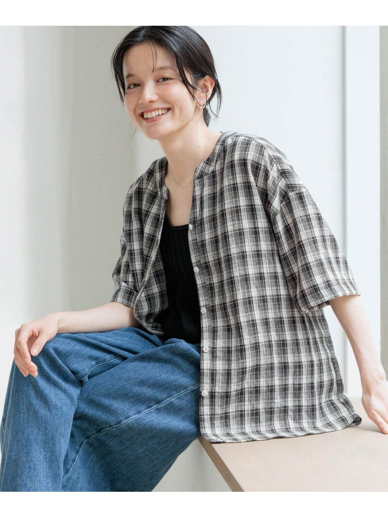 樂天商城 - 【SALE／50%OFF】スキッパーチェックシャツ studio CLIP スタディオクリップ トップス シャツ・ブラウス ベージュ ブラック ブルー【RBA_E】[Rakuten Fashion]