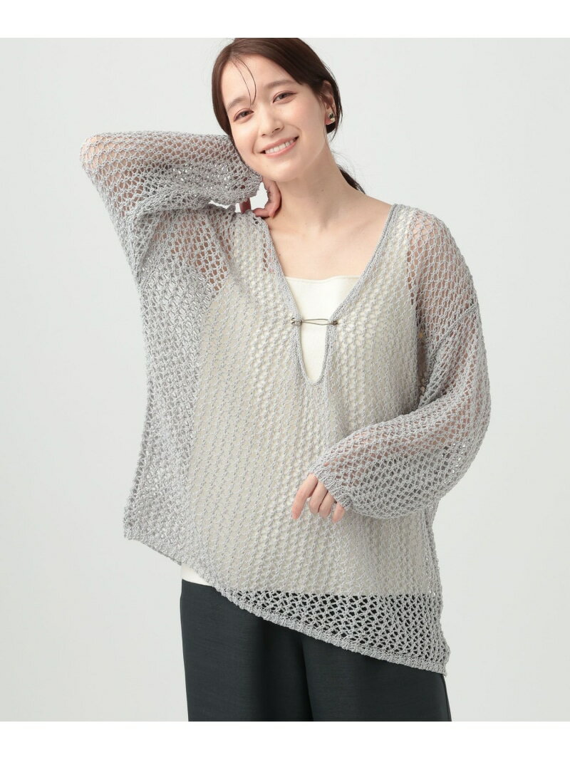 V-Neck - 【SALE／30%OFF】3.5ゲージピン付きVネックプルオーバー studio CLIP スタディオクリップ トップス ニット ブラウン【RBA_E】[Rakuten Fashion]