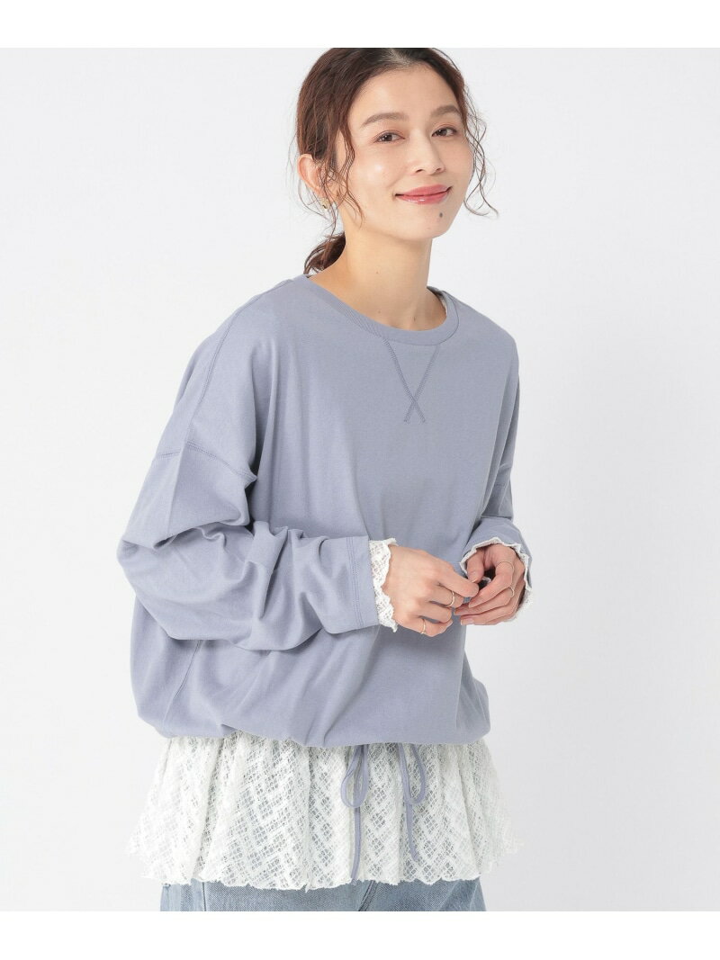 Long-Sleeved - 【SALE／30%OFF】裾ドロストカラープルオーバー studio CLIP スタディオクリップ トップス カットソー・Tシャツ ブルー ホワイト ネイビー ベージュ【RBA_E】[Rakuten Fashion]