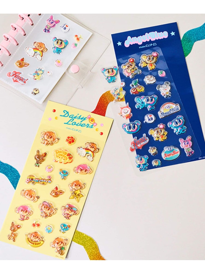 ぷくぷくシール[NARUMIYA CHARACTERS] studio CLIP スタディオクリップ 文房具 その他の文房具 ブルー[Rakuten Fashion] studioclip-10032737 studio CLIP/スタディオクリップ サンプル画像3