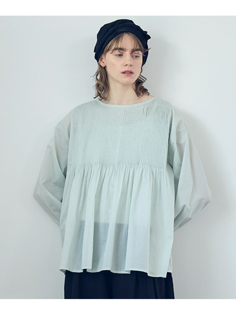 Rakuten - 【SALE／50%OFF】《natural by clip》Cメニーピンタックブラウス natural by clip スタディオクリップ トップス シャツ・ブラウス グレー ホワイト グリーン【RBA_E】【送料無料】[Rakuten Fashion]