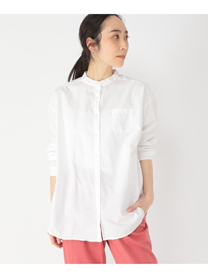 【SALE／50%OFF】(W)セイヒンゾメOXバンドSH studio CLIP スタディオクリップ トップス シャツ・ブラウス ホワイト カーキ ベージュ グレー【RBA_E】[Rakuten Fashion]のサムネイル