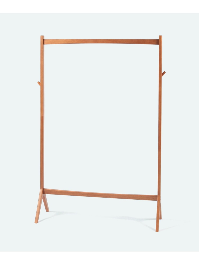 【daily CLIP】無垢のハンガーラック ロング daily CLIP スタディオクリップ インテリア・生活雑貨 収納用品・棚・ラック ブラウン【送料無料】[Rakuten Fashion]のサムネイル