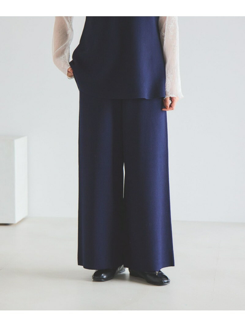 12ゲージニットストレートパンツ《オケージョン2025AW》 studio CLIP スタディオクリップ パンツ その..