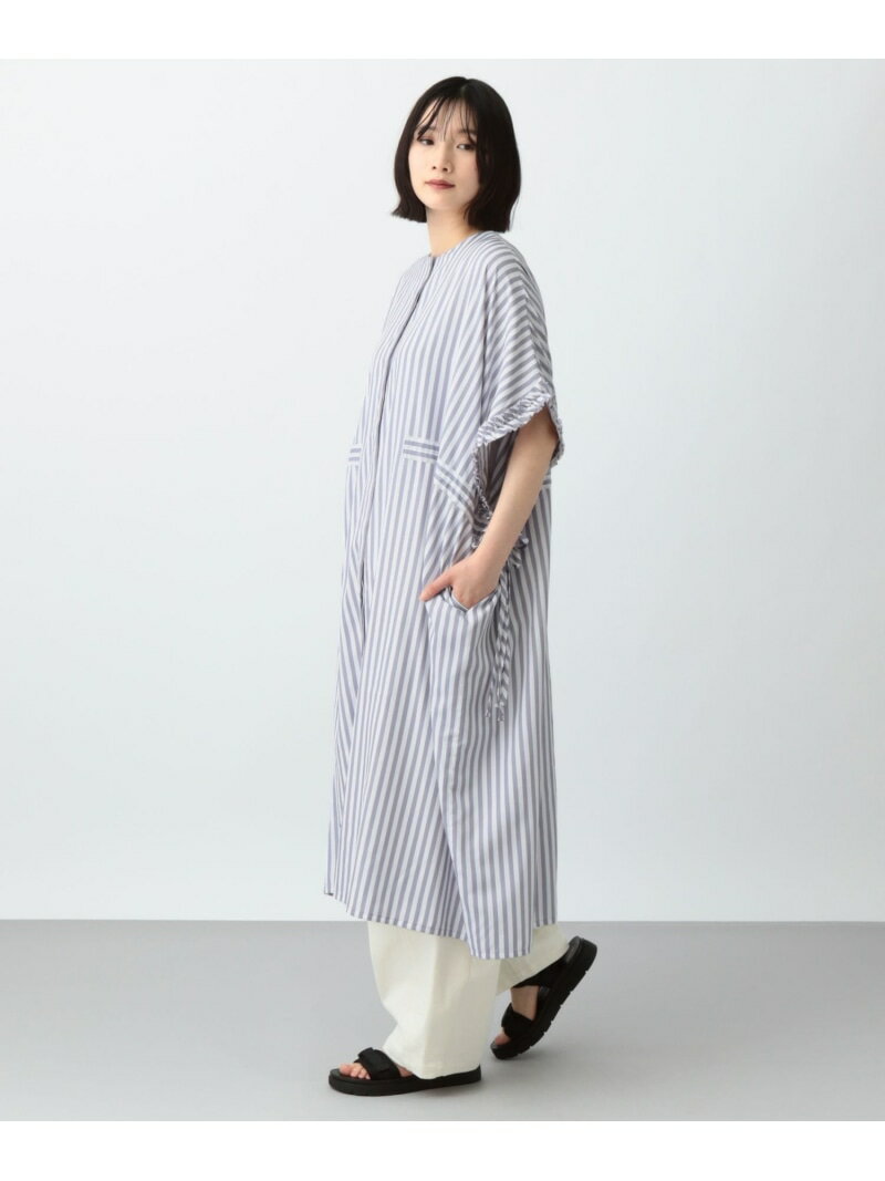 Rakuten - 【SALE／62%OFF】《natural by clip》ストライプドロストワンピース[プチサイズあり] natural by clip スタディオクリップ ワンピース・ドレス ワンピース ピンク ブルー グレー【RBA_E】[Rakuten Fashion]