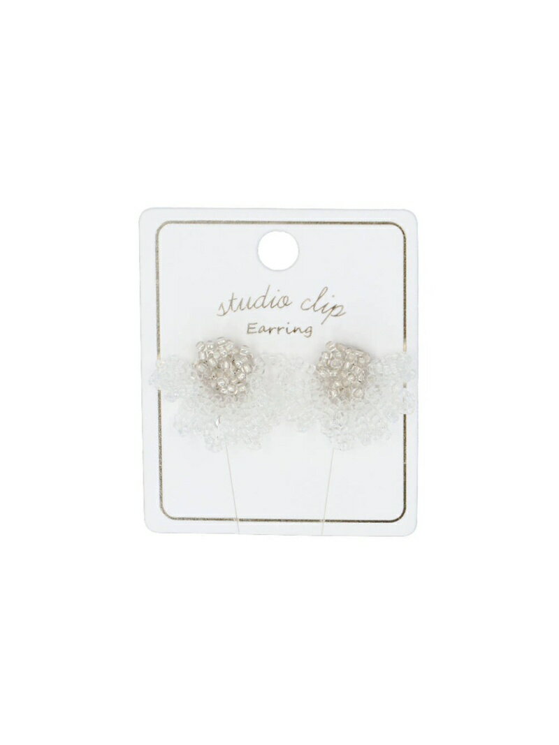 【SALE／20%OFF】(W)ツーカラービーズER studio CLIP スタディオクリップ アクセサリー・腕時計 イヤリング・イヤーカフ ホワイト【RBA_E】[Rakuten Fashion]