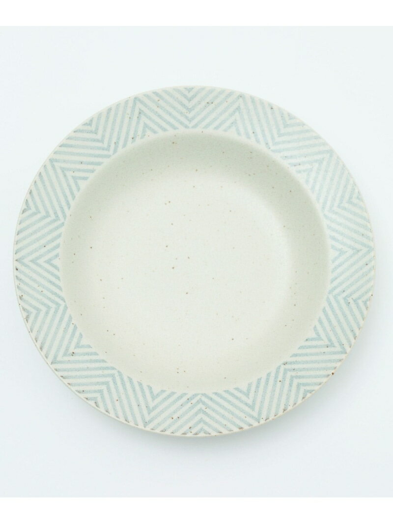 daily CLIP/美濃焼　ヘリンボーンパスタプレート daily CLIP スタディオクリップ 食器・調理器具・キッチン用品 食器・皿 ブラウン グレー[Rakuten Fashion]