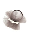 【SALE/50%OFF】パールシアーポニー studio CLIP スタディオクリップ ヘアアクセサリー ヘアゴム ベージュ ブラック【RBA_E】[Raku...