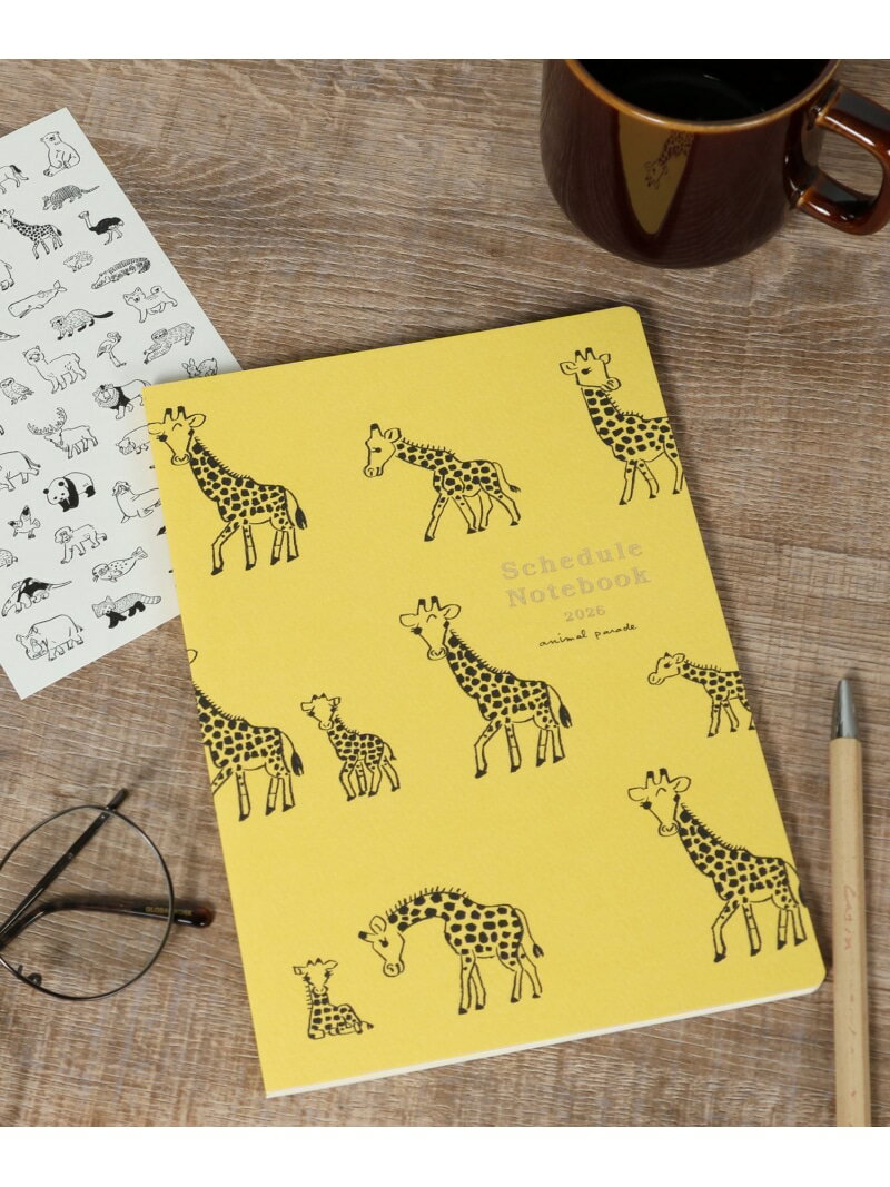 [2026年度]アニマルA5マンスリーダイアリー studio CLIP スタディオクリップ 文房具 手帳・メモ帳[Raku..