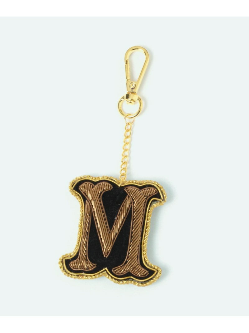 【daily CLIP】刺繍イニシャルキーホルダー daily CLIP スタディオクリップ ファッション雑貨 チャーム..