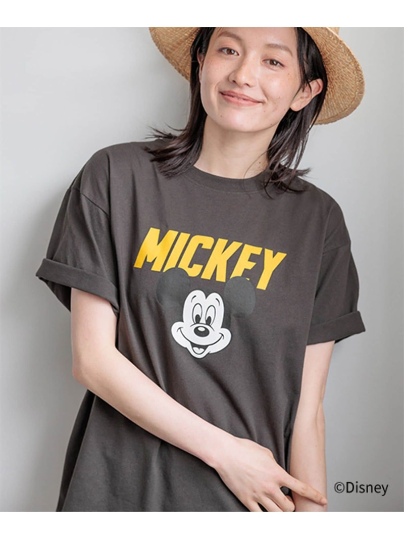 樂天商城 - MICKEY / ロゴTシャツ studio CLIP スタディオクリップ トップス カットソー・Tシャツ ホワイト グレー【送料無料】[Rakuten Fashion]