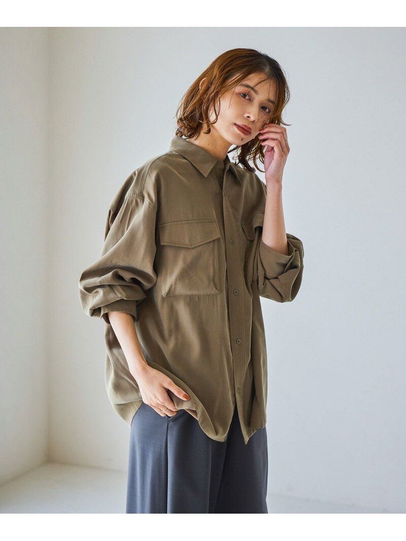 Rakuten - 【SALE／50%OFF】フィブリルツイルポケットシャツ studio CLIP スタディオクリップ トップス シャツ・ブラウス カーキグリーン ホワイト ブラウン【RBA_E】[Rakuten Fashion]