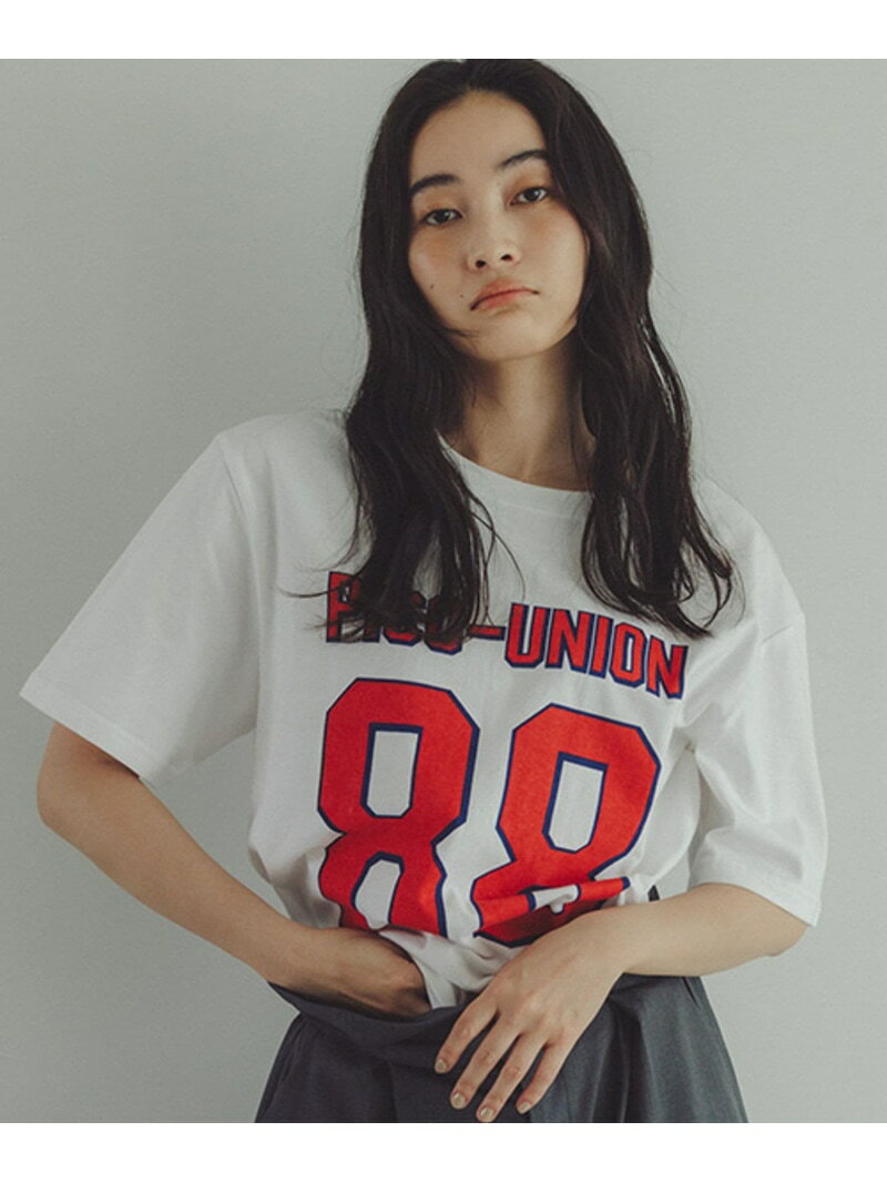 乐天商城 - 【daily CLIP】BIGナンバリングT daily CLIP スタディオクリップ トップス カットソー・Tシャツ ベージュ ネイビー ホワイト【送料無料】[Rakuten Fashion]