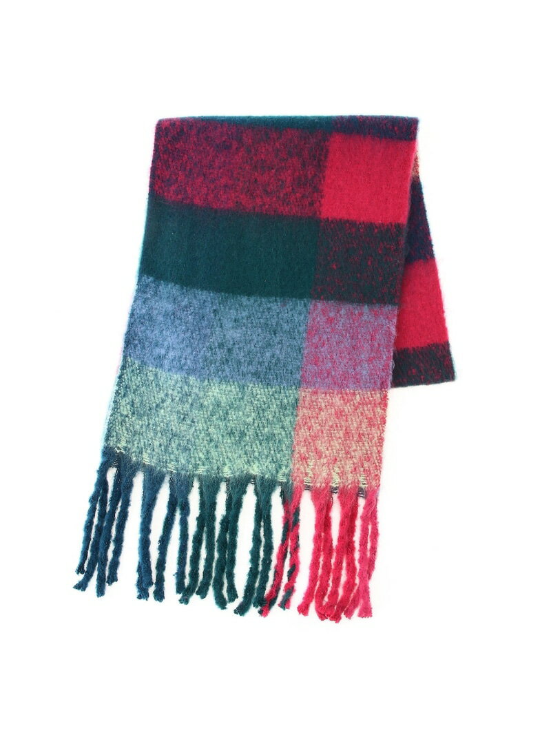 【SALE／40%OFF】(W)カラフルブロックCHストール studio CLIP スタディオクリップ ファッション雑貨 マフラー・ストール・ネックウォーマー イエロー グリーン グレー【RBA_E】[Rakuten Fashion]