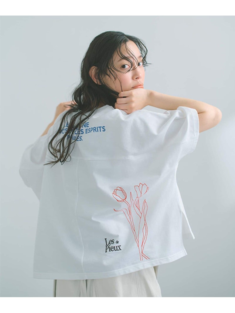 Rakuten - アソートロゴ刺繍プルオーバー studio CLIP スタディオクリップ トップス カットソー・Tシャツ ホワイト【先行予約】*【送料無料】[Rakuten Fashion]