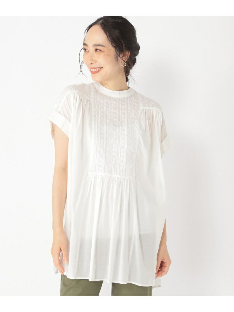 (W)WFクラフトシシュウBL studio CLIP スタディオクリップ トップス カットソー・Tシャツ ホワイト ブラック ベージュ【送料無料】[Rakuten Fashion]のサムネイル