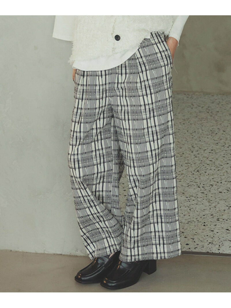 【daily CLIP】モールチェックイージーパンツ daily CLIP スタディオクリップ パンツ その他のパンツ イエロー ブラック【送料無料】[Rakuten Fashion]