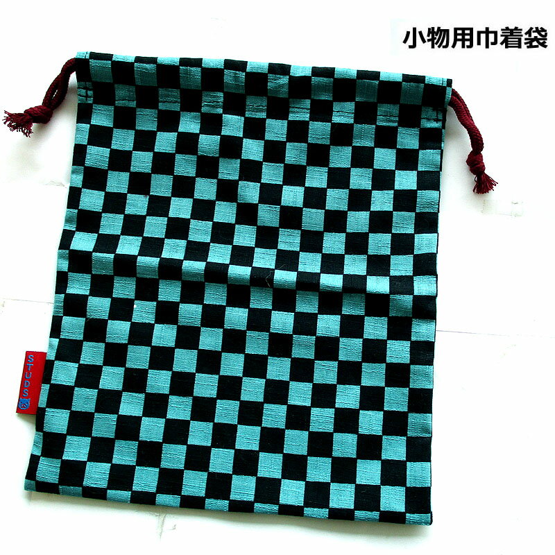 乐天商城 - 小物巾着袋 市松 ミドリ和柄 巾着 小物BAG