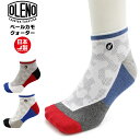OLENO オレノ ペール カモ クォーター ソックス 速乾 高機能 靴下 ギア ランニング バレー 着圧 アーチ サポート 抗菌防臭 左右非対称 パイル 日本...