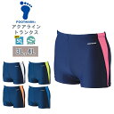 FOOTMARK フットマーク ライン トランクス 男 スクール 水着 3L 4L ショート丈 水泳 体育 学校 小学 中学 高校 日本製 紫外線UPF50+ メール便送料無料