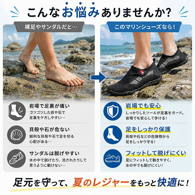 リンシューズ ウォーターシューズ メンズ レディース 水陸両用 軽量 アクアシュー...