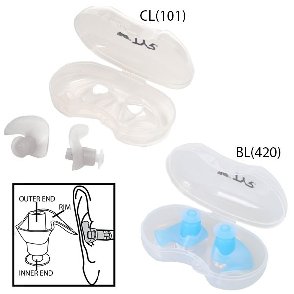 TYR ティア シリコン 耳栓　イヤープラグ SILCONE MOLDED EAR PLUGS LEARS 水泳 競泳 トライアスロン　 追跡 メール便送料無料
