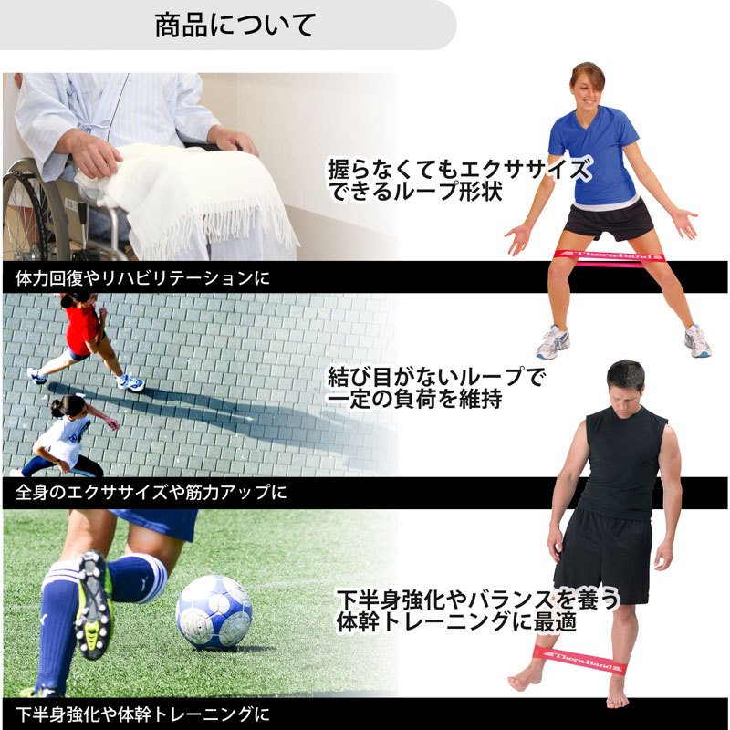 D＆M ディーアンドエム THERABAND(セラバンド)　セラループ 円周90cm 強度レベル0 ...