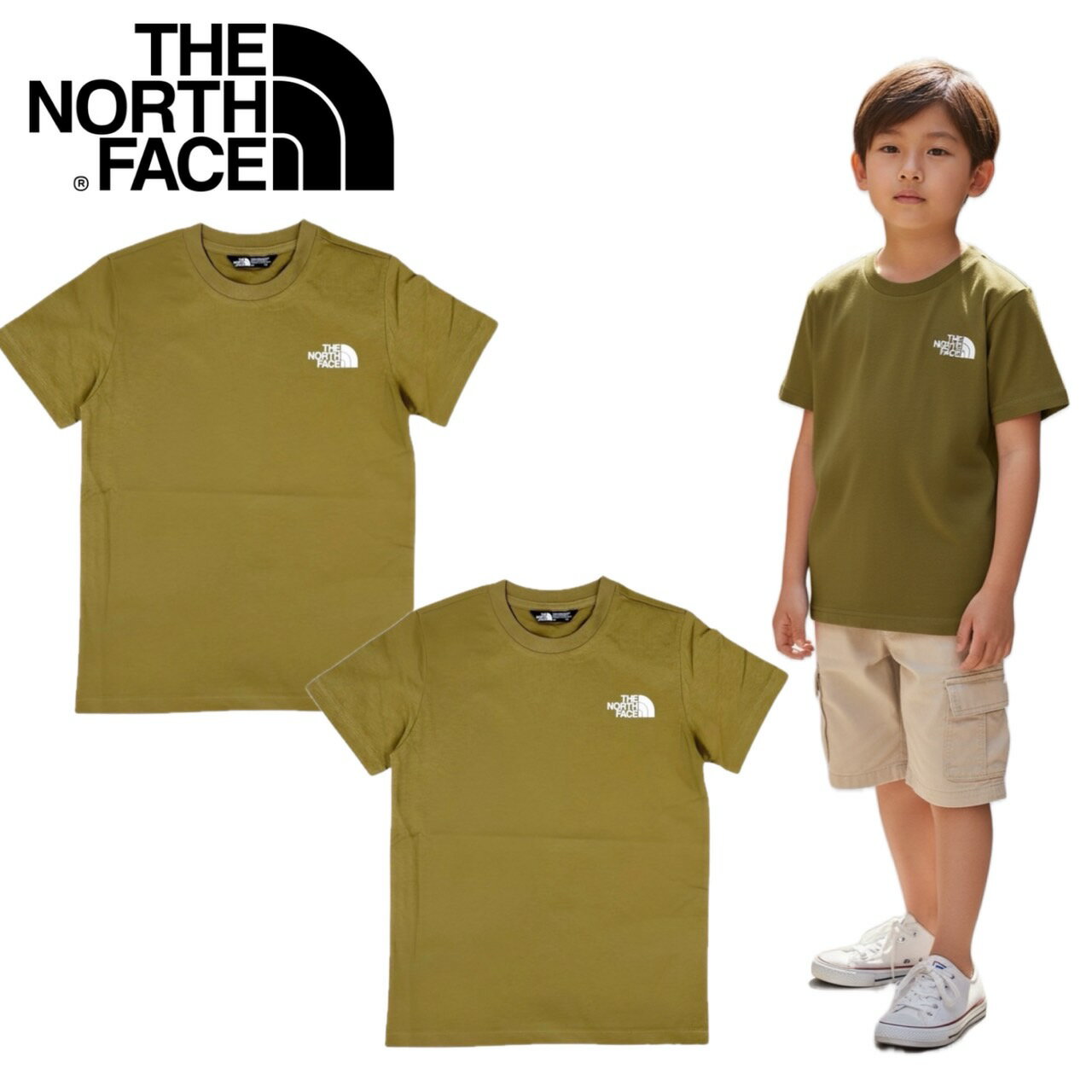 楽天市場】ノースフェイス キッズ（カラーカーキグリーン）（Tシャツ