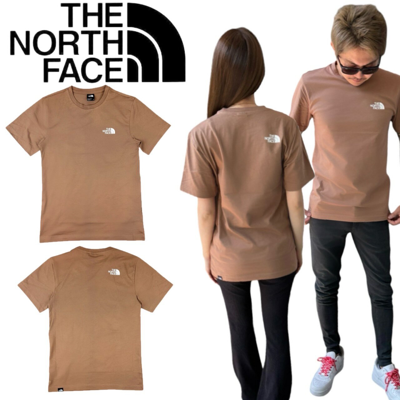 【The North Face】ブラウンコットンTシャツ 楽天市場】ノースフェイス tシャツ(カラーブラウン)(トップス